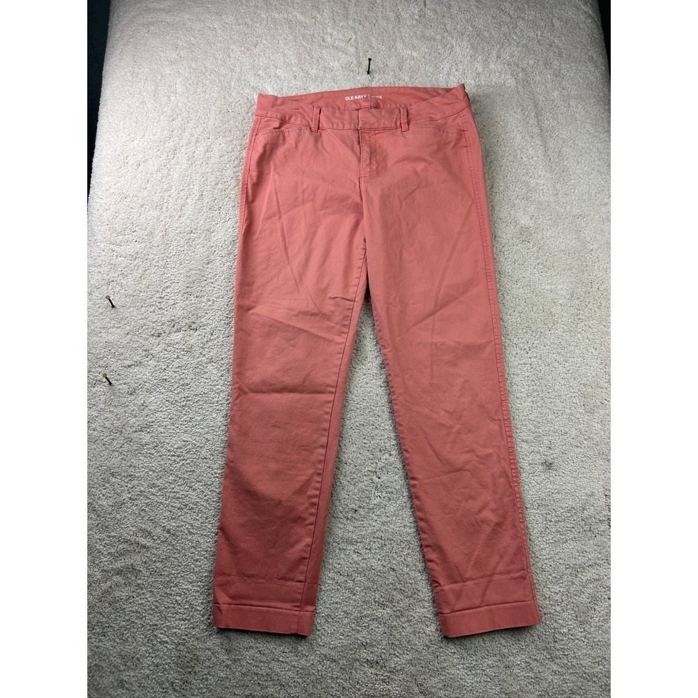 Old Navy Pixie Pants Women's Coral Size 6 Stretch Cotton